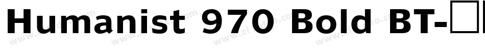 Humanist 970 Bold BT字体转换